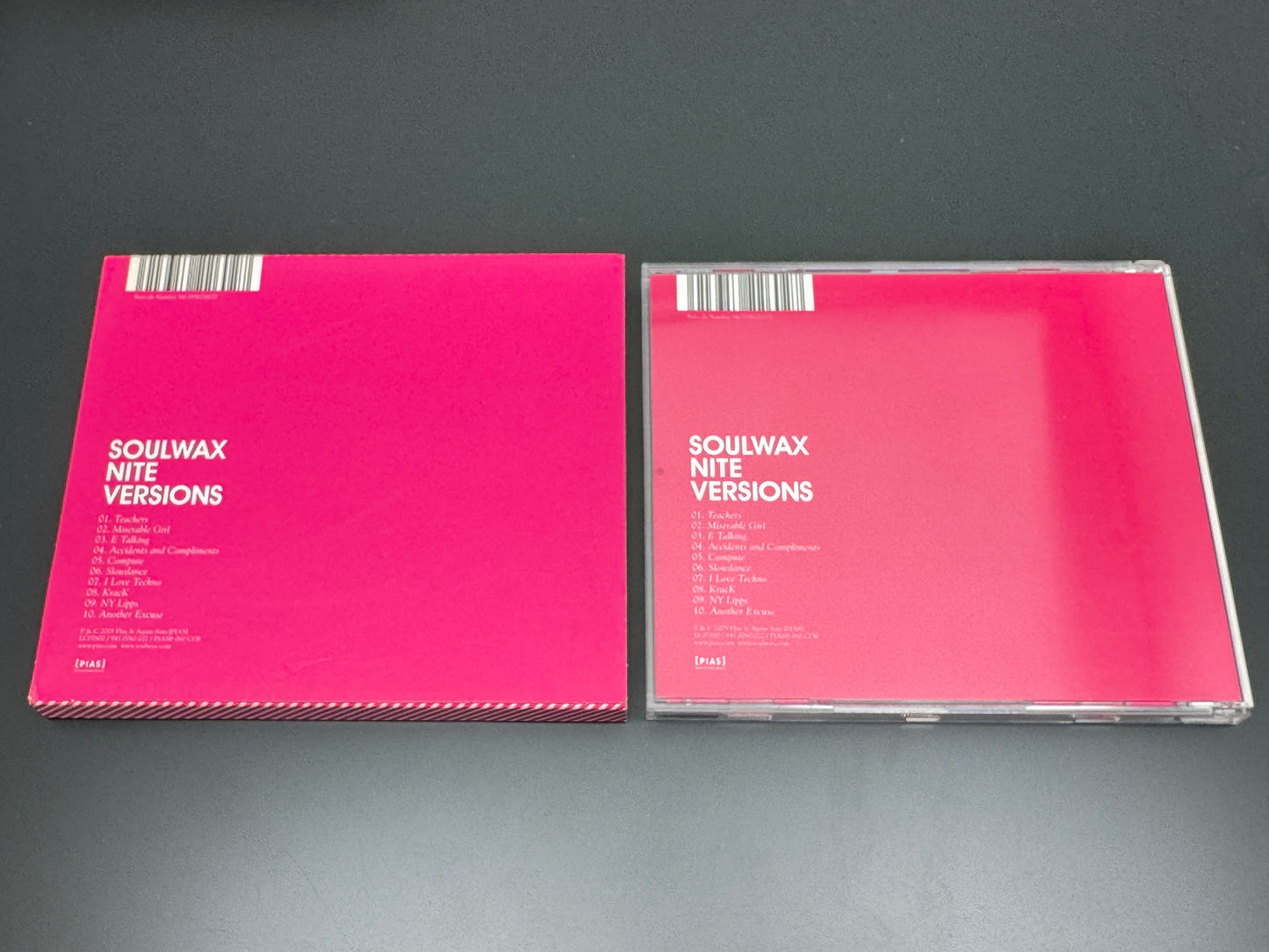 Soulwax Nite Versions Thomas Bangalter Guy-Manuel de Homem-Christo PIASB160CD
