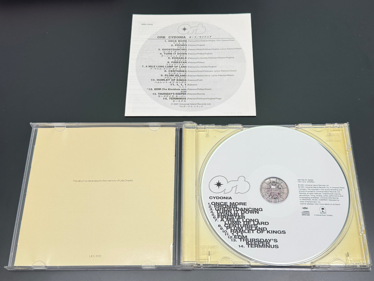 The Orb Cydonia Japan Import CD Bonus Trk UICXI-1010