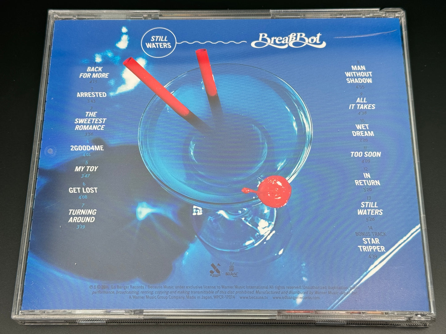Breakbot Still Waters Japan Import CD w/1 Bonus Trk WPCR-17074