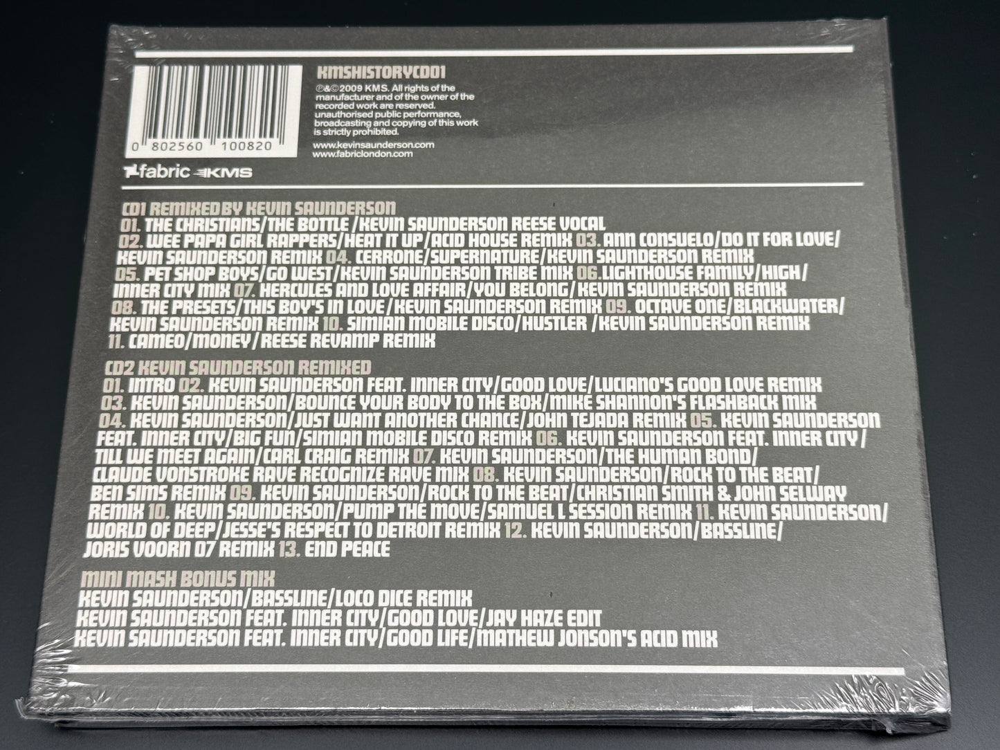 Kevin Saunderson History Elevate 2CD Carl Craig,Ben Sims,Joris Voorn