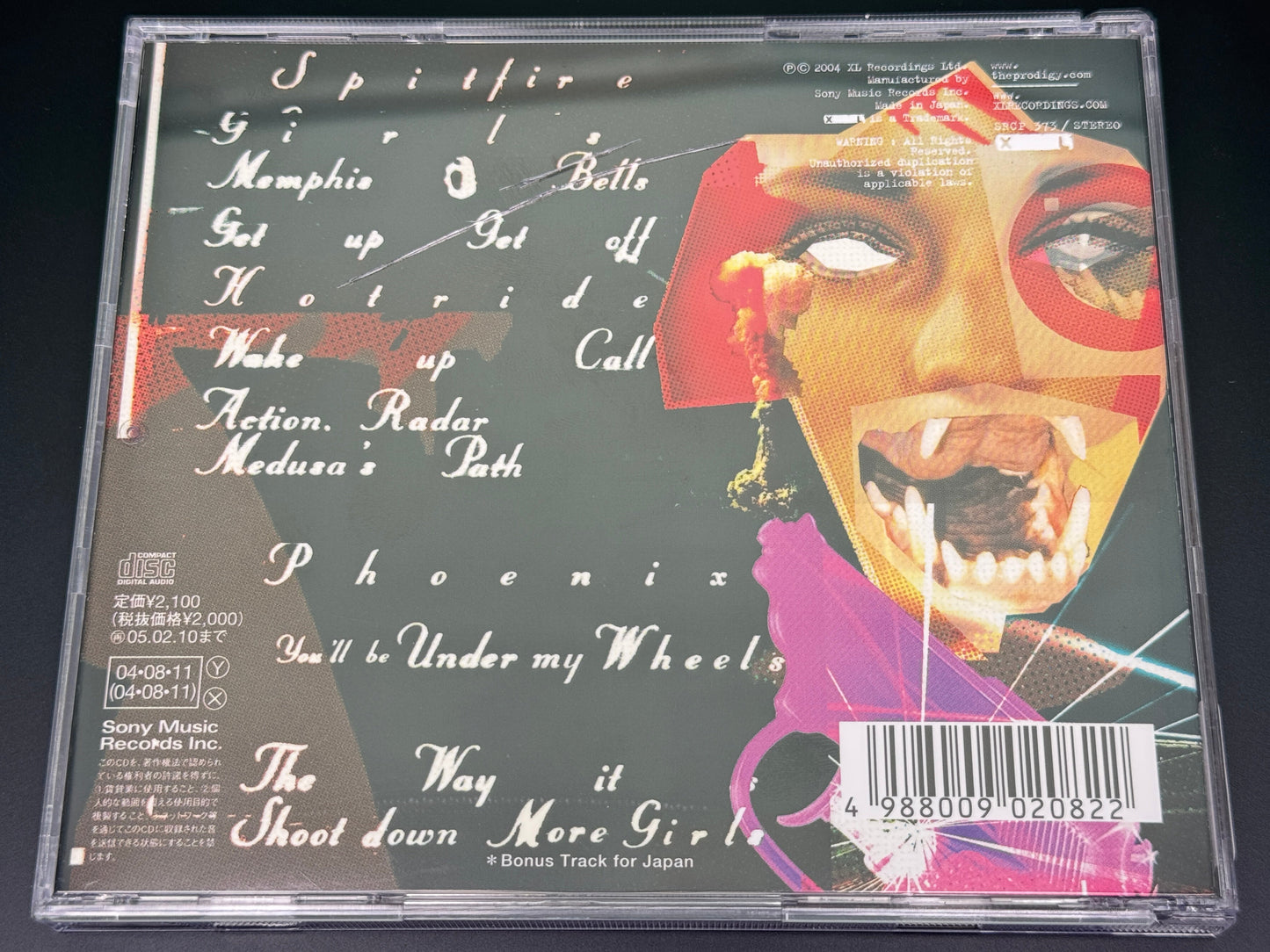 The Prodigy Always Outnumbered, Never Outgunned Japan Import Bonus Track+1 SRCP-373
