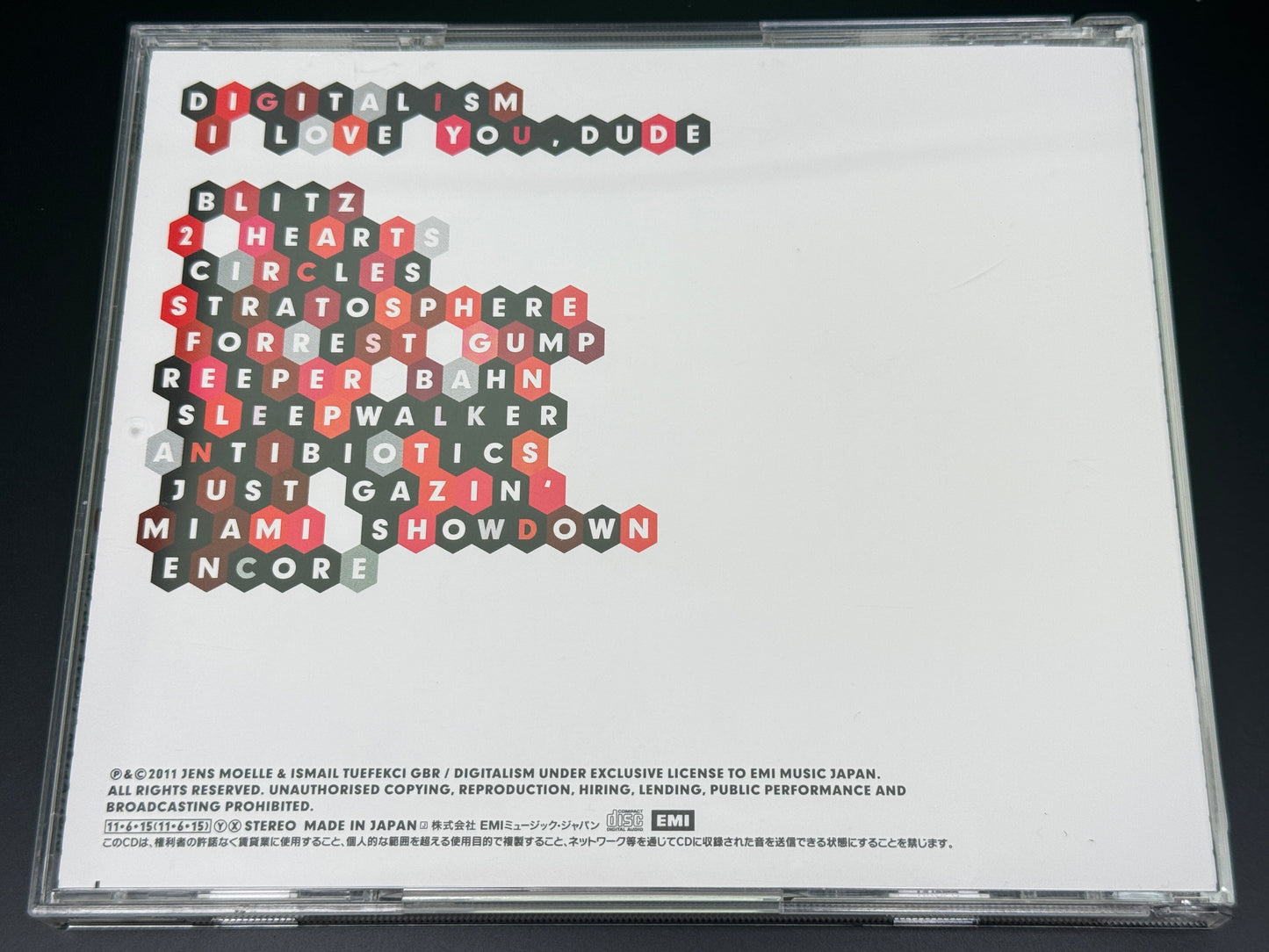 Digitalism I Love You, Dude Japan Import Bonus Track TOCP-71111