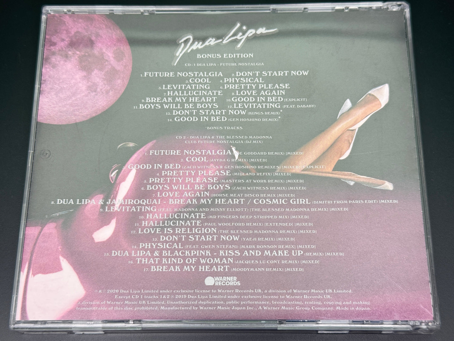 Dua Lipa Future Nostalgia Bonus Edition Japan Import Moodymann Remix